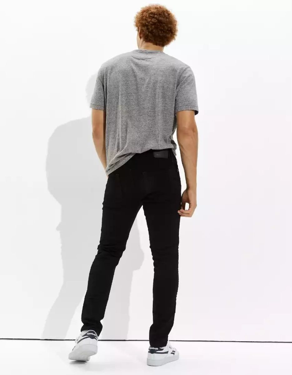 Jean American Eagle AE AirFlexAthletic Mince Noir Homme | TXF-03237647